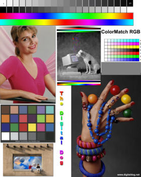 color laser test page